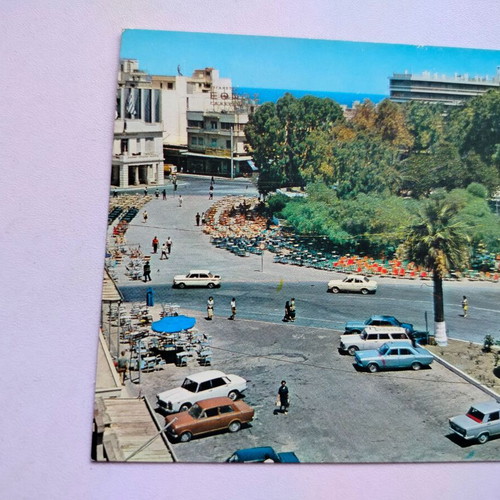 Έγχρωμο καρτ-ποστάλ Ηράκλειο - Πλατεία Ελευθερίας