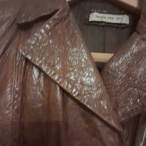 Moda per Due women's leather jacket, like new, brown