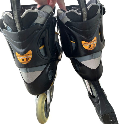 Rollerblade Lightning Advanced Fitness inline roller skates used, men's US9.5
