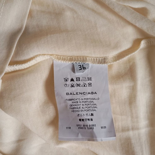 Balenciaga women's blouse cream rose size S/M new