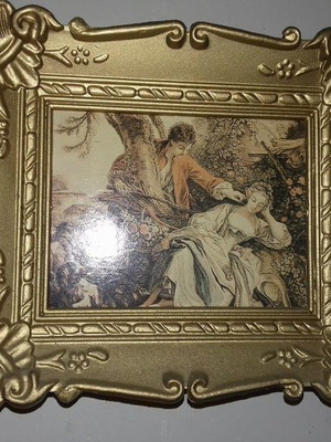Picture frame print 14x12 vintage used