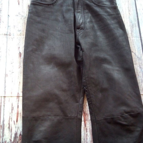 Modeka leather motorcycle pants used, size 34