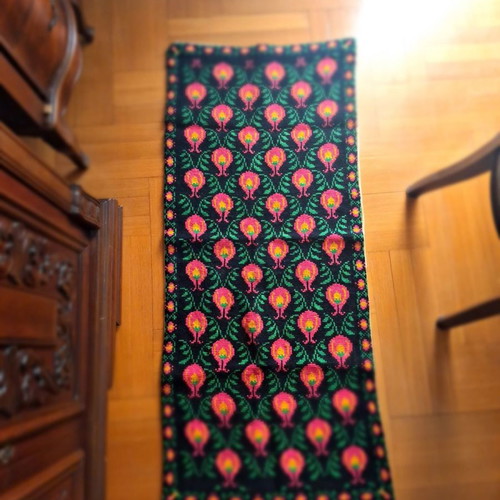 Handmade vintage embroidered rug!!!