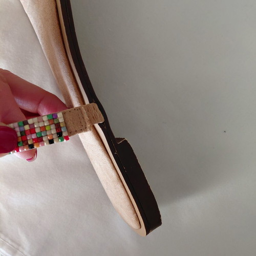Sfera flat sandals like new with colorful stones, size 40