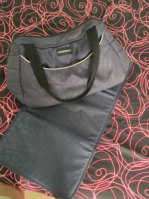 Baby bag and changing mat used