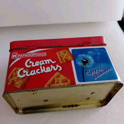 Collectible tin box used from the 90s