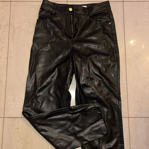 Zara leather pants S black like new