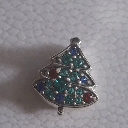 Pandora charm decorated with zircon stones the magic of Christmas like new