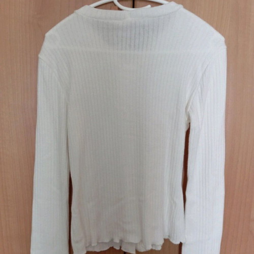 White women's blouse new with gold decorative elements