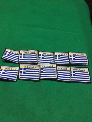 Fabric flags pack of 10 like new, small size