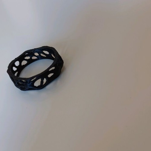3D print ring new, black