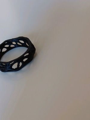 3D print ring new, black
