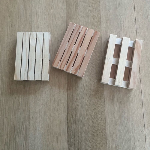Set of 3 mini pallets like new, multipurpose