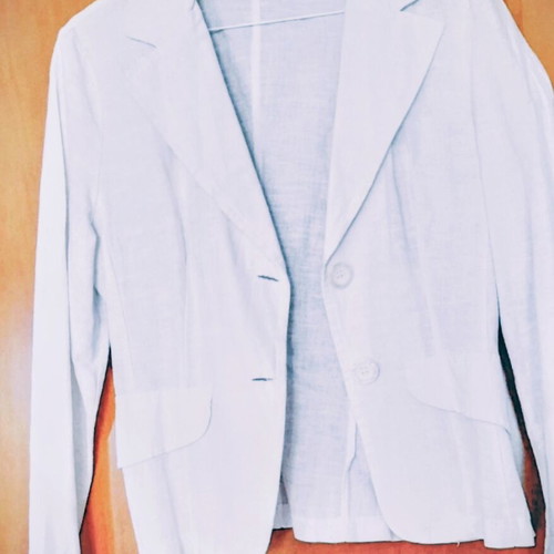 White stylish jacket like new, size M