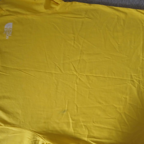 The North Face T-shirt new, size S, yellow