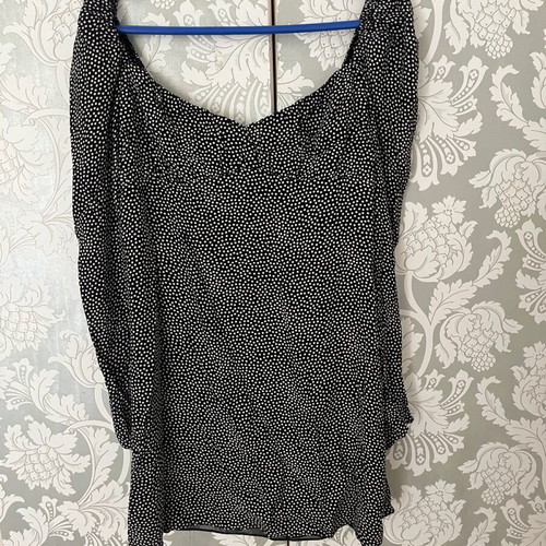 Zara mini dress like new, black and white, size L