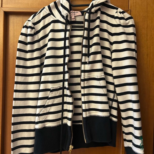 Juicy Couture cardigan new, medium size, cotton, black and white