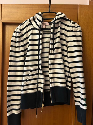 Ζακέτα Juicy Couture καινούργια, μέγεθος medium, βαμβακερή, μαύρο-άσπρο