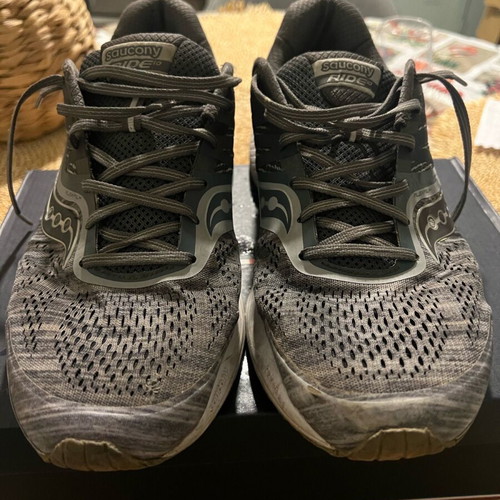 Saucony Ride No46 30cm athletic shoes used, gray