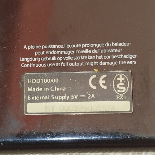 Philips GoGear HDD100 15GB Recording Audio Jukebox MP3 Player for parts or repair
