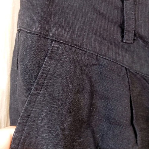 Naf Naf black linen shorts used, size XL