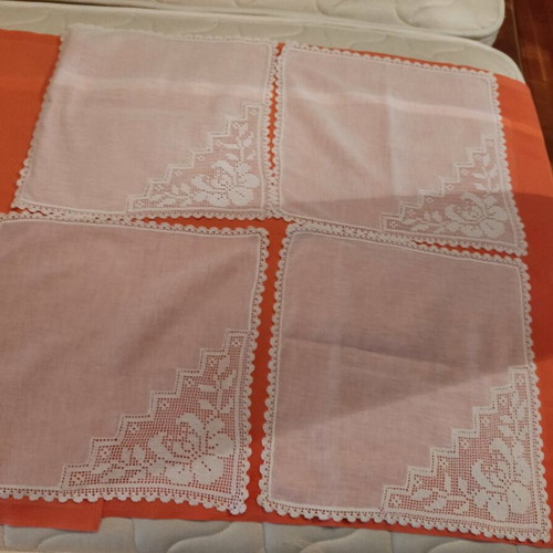 Display corner napkins set of 4, new, 37x37 cm