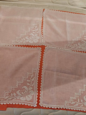 Display corner napkins set of 4, new, 37x37 cm