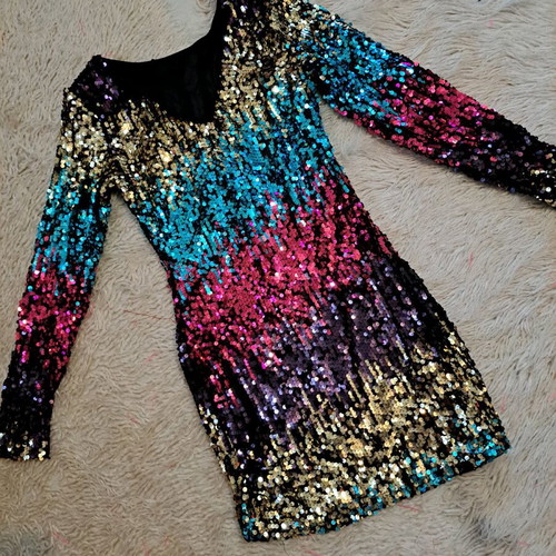 Sequin dress new, one size