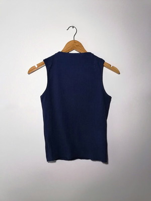 Zara Trafaluc sleeveless blouse used, size M, blue