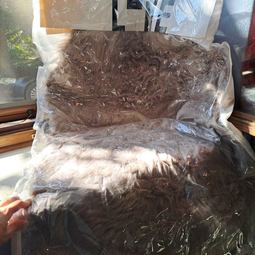 Furry rug