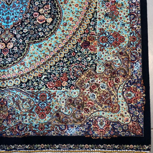 Persian machine-made bamboo silk rug new 117x77 cm