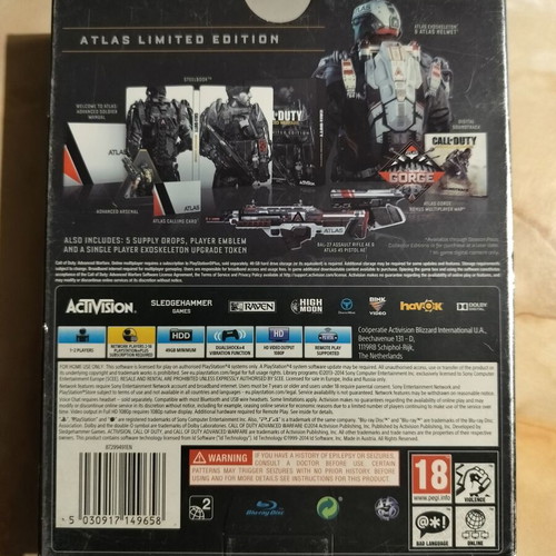Call of Duty Advanced Warfare Atlas Limited Edition PS4 game used