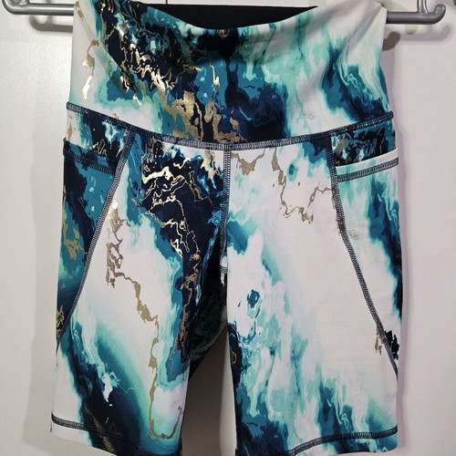 Biker shorts με μαρμάρινο σχέδιο και τσέπες Old Navy σαν καινούργιο