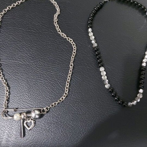 Necklaces new, set of 2 silver