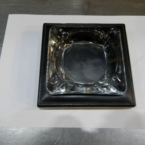 Desk sumen, used file holder and ashtray set
