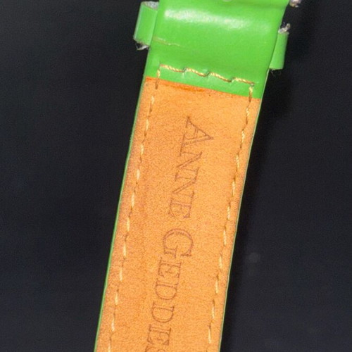 Anne Geddes wristwatch with cover and leather strap like new, colorful