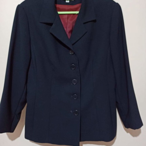 Women's jacket size L like new, dark blue, 3/4 sleeve