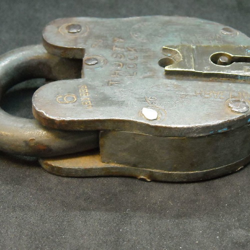Trusty Lock heavy-duty padlock used with functional key