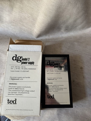 Vintage TED DG Model 2 τροφοδοτικό καινούργιο, στο κουτί