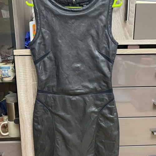 Theory leather dress like new, size 36, -  20,00 - Vendora.cy