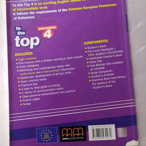 English Book Top 4 Student's Book used