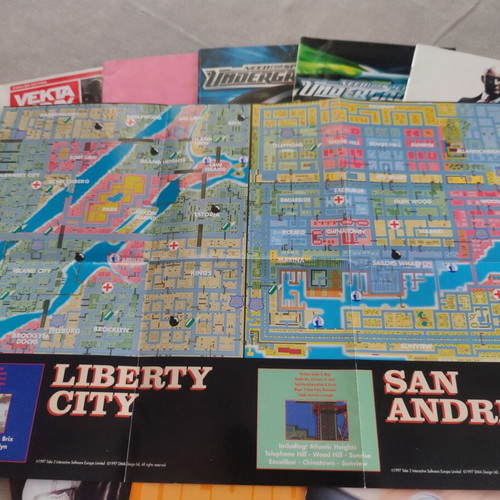 Game Manuals San Andreas and Others Like New, Lot of Nine