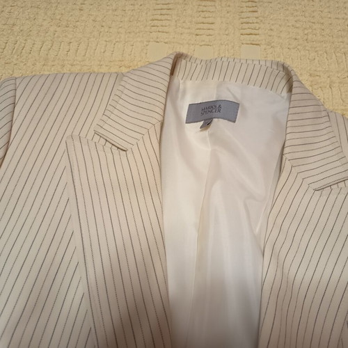 Marks & Spencer suit like new, beige, flattering fit