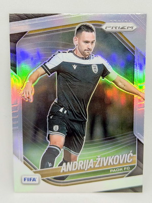 Panini FIFA Prizm 2025/26 Andrija Živković #44 PAOK Silver Prizm Refractor card new