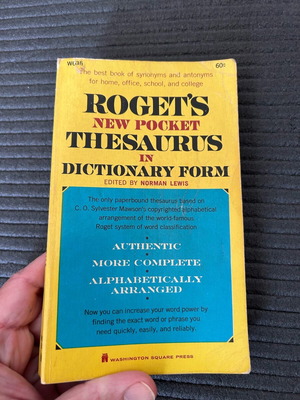 Vintage English Thesaurus Dictionary used