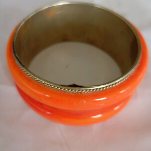 Bracelet from Tunisia, orange color