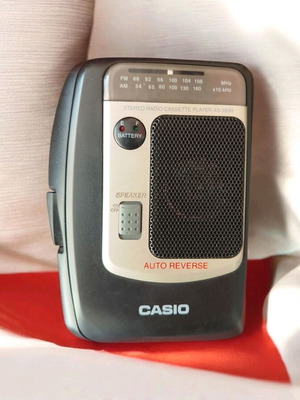 Casio AS-390R στερεοφωνικό ραδιόφωνο και κασετόφωνο με AM/FM και auto reverse