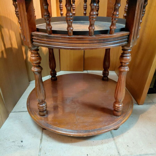 Solid Carved Antique Bar Table like new