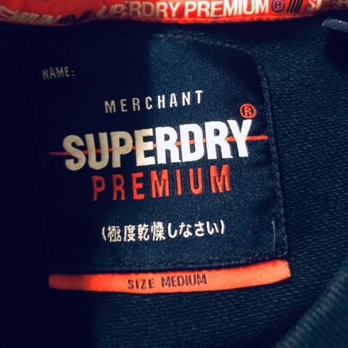 Superdry blue shirt size M used in excellent condition