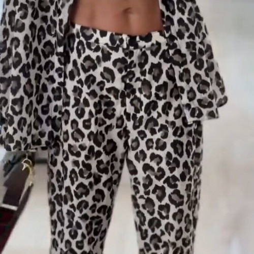 Leopard set medium new, cotton/polyester blend
